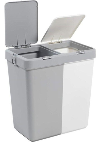 Otomatik Kapak Çift Gözlü Kirli Sepeti Motek Beyaz fiyatları