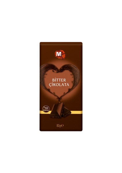Bitter Çikolata Tablet 80 G