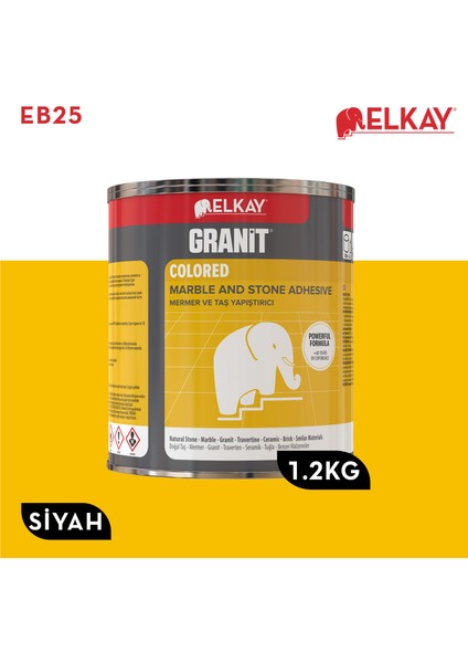 Granit Mermer ve Taş Yapıştırıcı Siyah 1200 gr