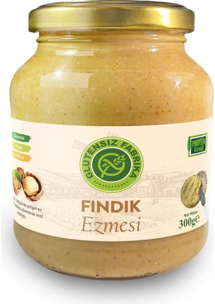 Glutensiz %100 Fındık Ezmesi 300 gr