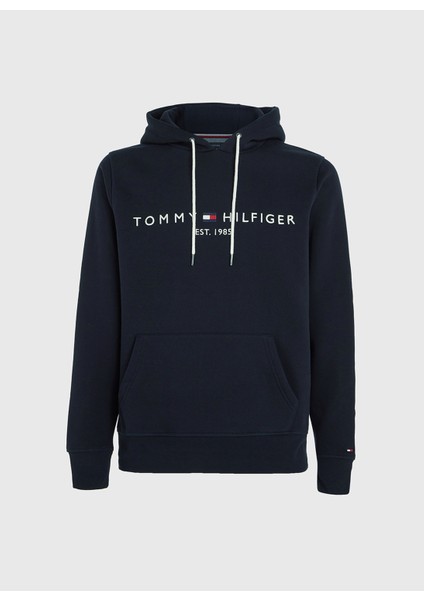 Kapüşon Yaka Mavi Erkek Sweatshirt MW0MW10752403