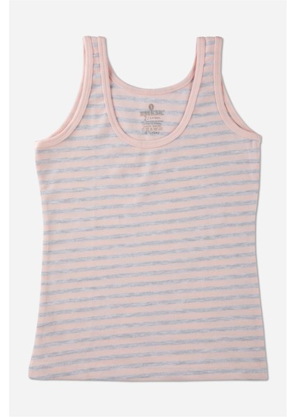 Kız Çocuk Pamuklu Kalın Askılı Renkli Baskılı Klasik Atlet Renkli Renk indirimleri