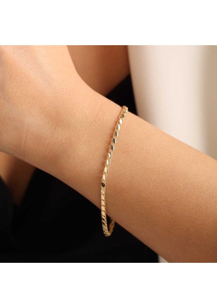 Pullu Altın Bileklik 3mm