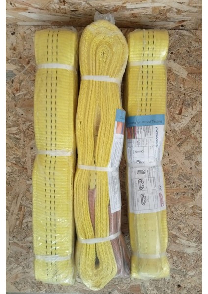 Polyester Düz Sapan 3 Ton 3 Metre 6/1 (Sarı)