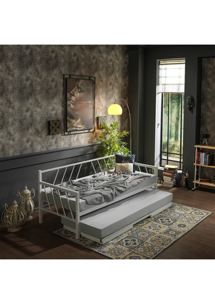 Glory Yavrulu Karyola Daybed Tek-Çift Kişilik Karyola+Yatak Seti