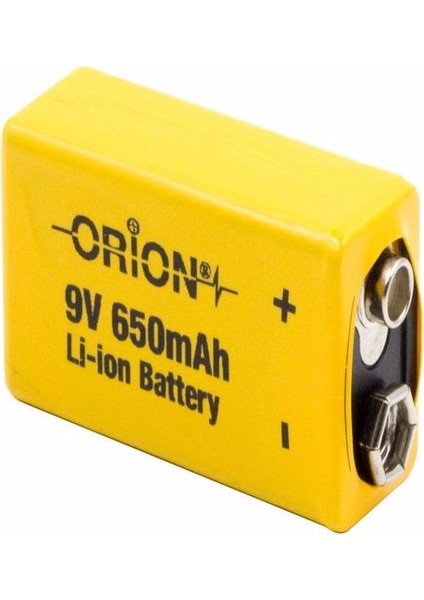 9V 650MAH Li-Ion Şarj Edilebilir Pil
