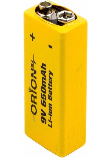 9V 650MAH Li-Ion Şarj Edilebilir Pil