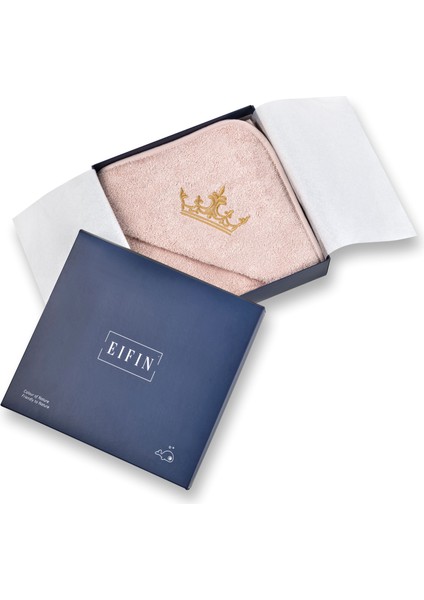 Bambu Taç Nakışlı Özel Kutusunda Bebek Havlu Kundak Ve Kese Seti fiyatları