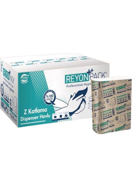 Z Havlu 100'lü 12 Paket 2 Katlı