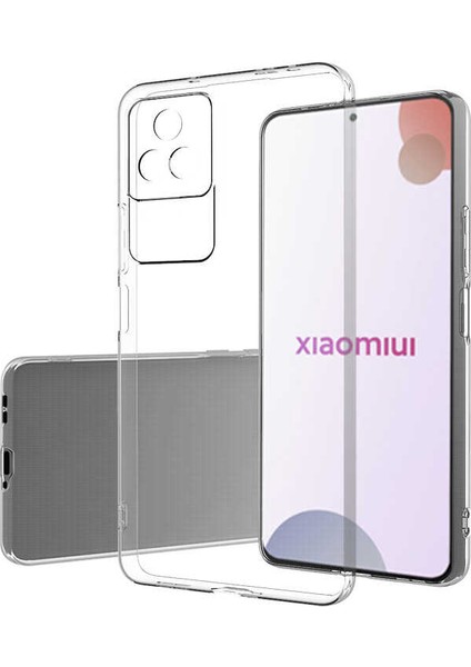 Xiaomi Poco F4 Kamera Korumalı Şeffaf Yumuşak Silikon Kılıf