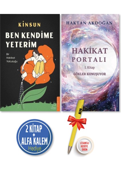 Ben Kendime Yeterim - Hakikat Portalı - 2 Kitap + Alfa Kalem