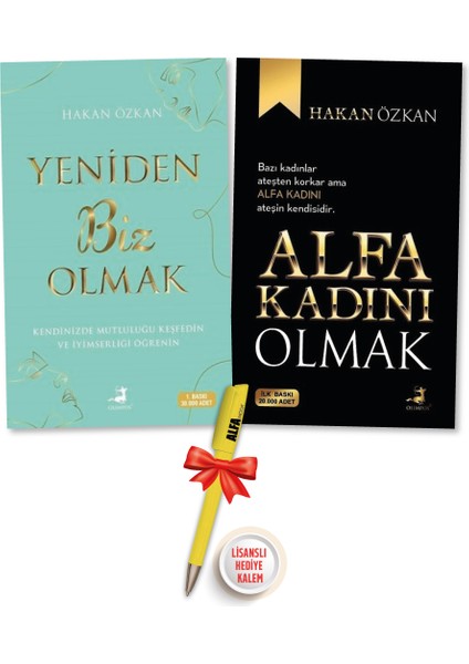 Yeniden Biz Olmak - Alfa Kadını Olmak - 2 Kitap + Alfa Moda Lisanslı Kalem
