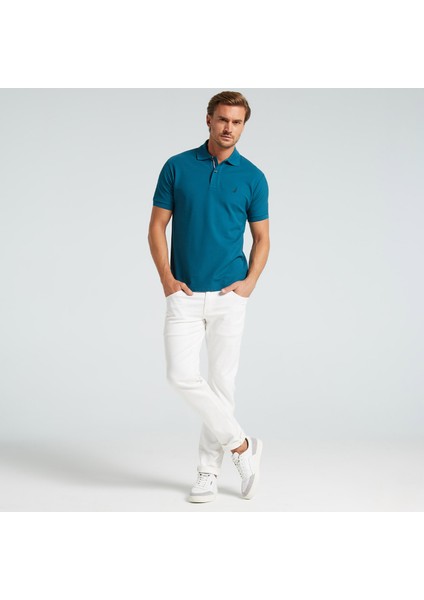 Nautıca Erkek Mavi Classic Fıt Kısa Kollu Polo K35000T.4LC modelleri