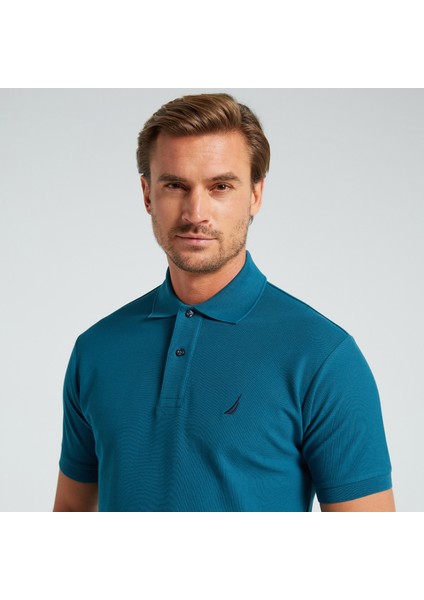 Nautıca Erkek Mavi Classic Fıt Kısa Kollu Polo K35000T.4LC fırsatları