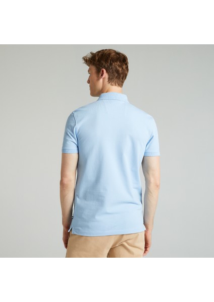 Nautıca Erkek Mavi Slım Fıt Kısa Kollu Polo K35062T.4NN fiyatları