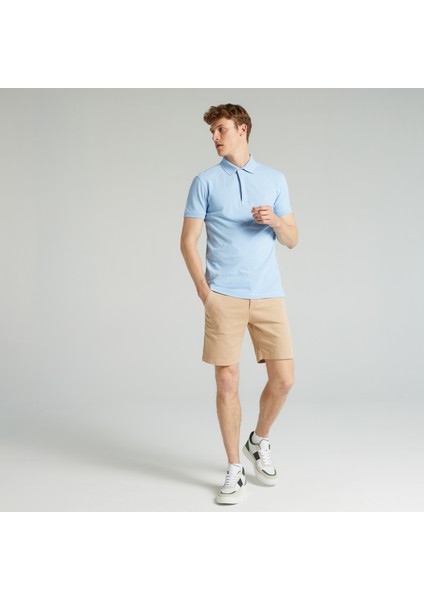 Nautıca Erkek Mavi Slım Fıt Kısa Kollu Polo K35062T.4NN modelleri