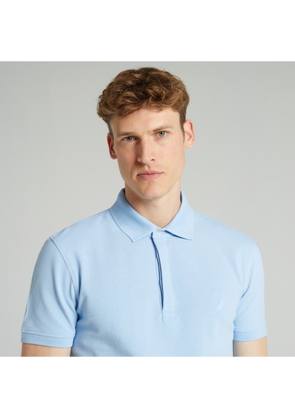 Nautıca Erkek Mavi Slım Fıt Kısa Kollu Polo K35062T.4NN fırsatları