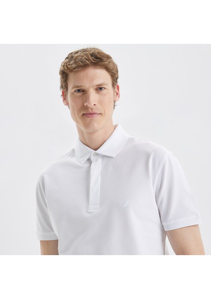 Nautıca Erkek Beyaz Slım Fıt Kısa Kollu Polo K35062T.1BW fırsatları
