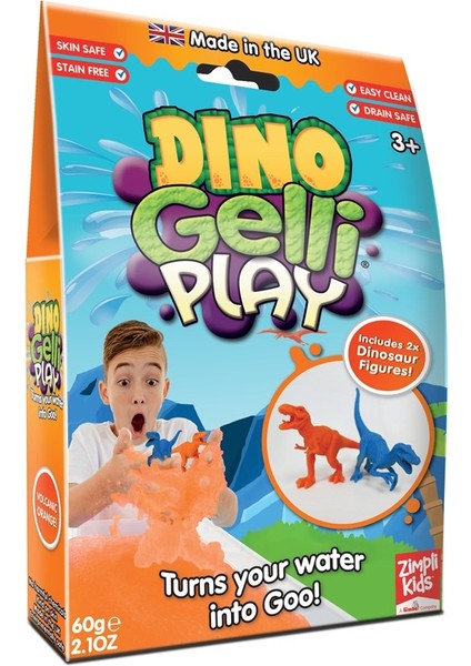 Zimpli Kids Dino Gelli Play Dinazorlu Jel Oyuncak - Turuncu