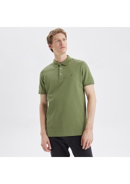 Nautıca Erkek Yeşil Slım Fıt Kısa Kollu Polo K35052T.3HC