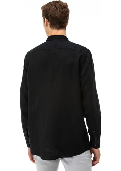 Nautıca Erkek Siyah Classic Fıt Uzun Kollu Gömlek W35101T.0TB fiyatları