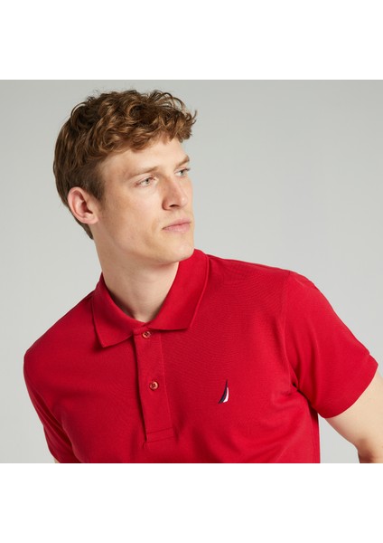 Nautıca Erkek Kırmızı Classic Fıt Kısa Kollu Polo K35501T.6NR fırsatları