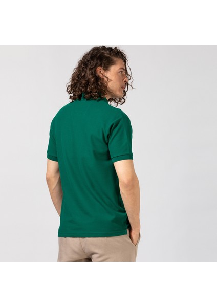 Erkek Yeşil Classic Fıt Kısa Kollu Polo K35000T.3SC fırsatları