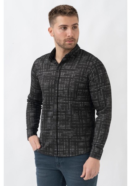 Lyon G3005 Likralı Slim Fit Örme Gömlek Haki fiyatları