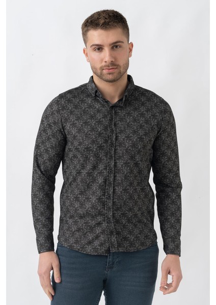 Lyon G3005 Likralı Slim Fit Örme Gömlek Haki modelleri