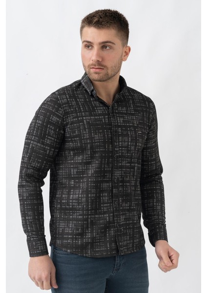 Lyon G3005 Likralı Slim Fit Örme Gömlek Haki fırsatları