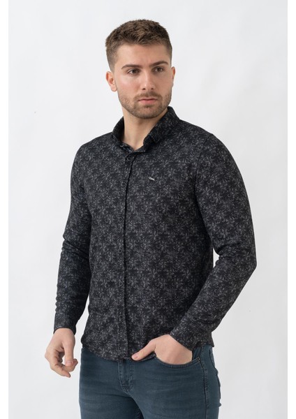 Marsilya G3003 Slim Fit Likralı Örme Gömlek Siyah fiyatları