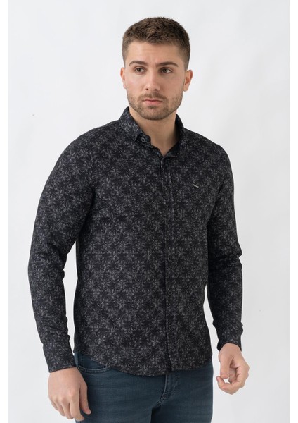 Marsilya G3003 Slim Fit Likralı Örme Gömlek Siyah modelleri