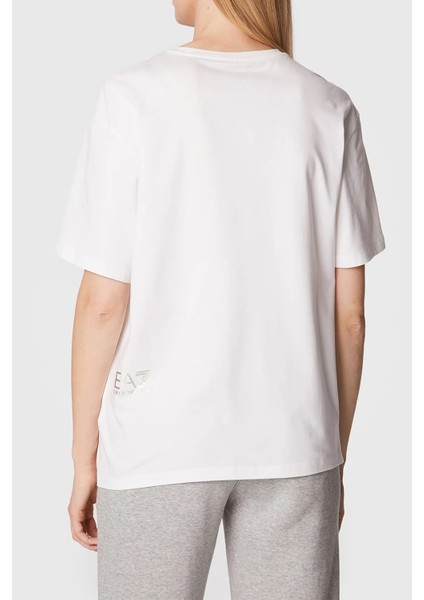Pamuk Karışımlı Bisiklet Yaka Regular Fit T Shirt Bayan T Shirt 6LTT09 Tjgcz 0100 modelleri