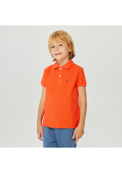 Nautıca Erkek Çocuk Turuncu Classic Fıt Kısa Kollu Polo KB35000T.8TR