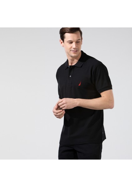Nautıca Erkek Siyah Classic Fıt Kısa Kollu Polo K35000T.0TB modelleri