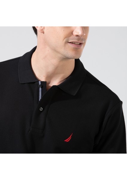 Nautıca Erkek Siyah Classic Fıt Kısa Kollu Polo K35000T.0TB fırsatları