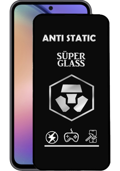 Samsung Galaxy A54 Tam Kaplayan Anti Statik Çizilmez Safir Ekran Koruyucu Cam