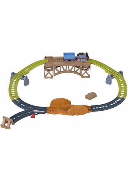 Thomas ve Arkadaşları Tren Seti Sür Bırak Wooden Bridge Delivery HHV79