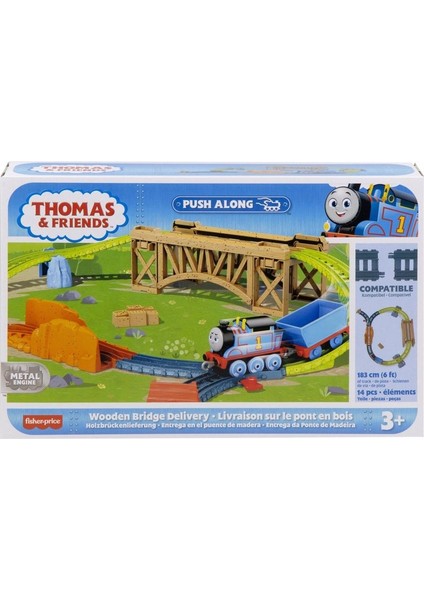 Thomas ve Arkadaşları Tren Seti Sür Bırak Wooden Bridge Delivery HHV79 fiyatları
