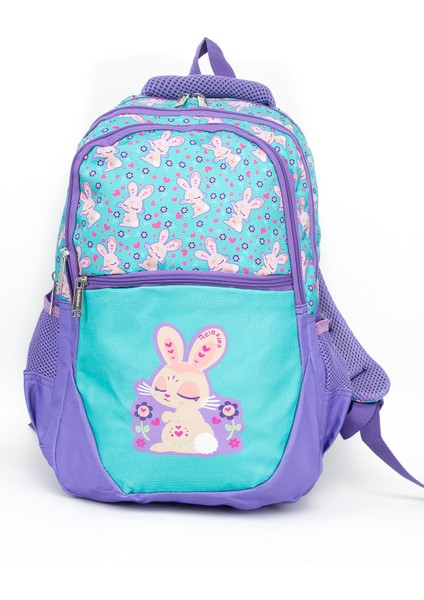 Tavşan Figürlü Ilköğretim Sırt Çantası ve Beslenme Çantası