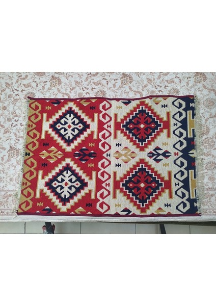 Kilim Antik Otantik Desen Model 80'*125 cm 1m² Natüre Boya El Yapım