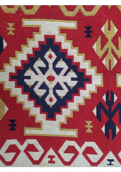 Kilim Antik Otantik Desen Model 80'*125 cm 1m² Natüre Boya El Yapım
