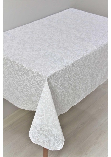 Hazır Dantel Görünümlü Silinebilir Pvc Muşamba Masa Örtüsü Güpür fiyatları