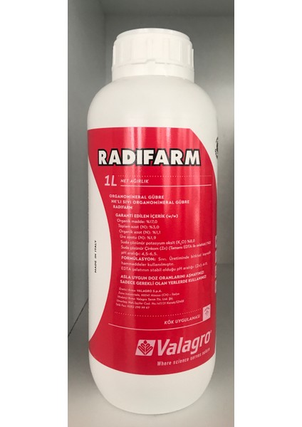 - Radifarm Köklendirici Organomineral Gübre