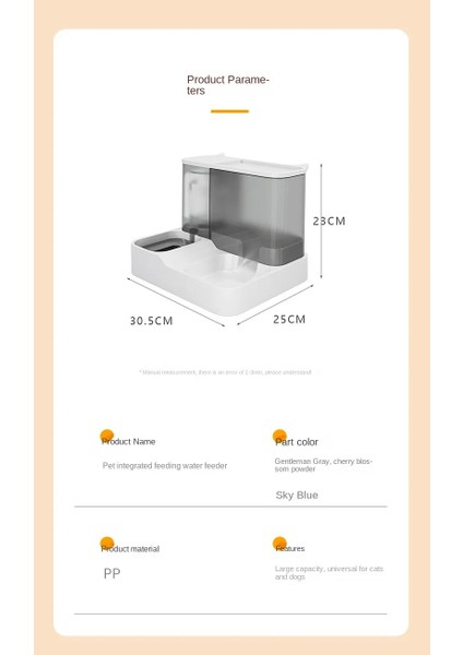 Büyük Kapasiteli Otomatik Kedi Besleyici Su Dağıtıcısı Islak ve Kuru Köpek Maması Kabı (Yurt Dışından) indirimleri