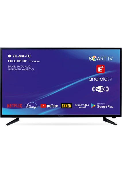 50'' 127 Ekran Uydu Alıcılı Full HD Android Smart LED TV