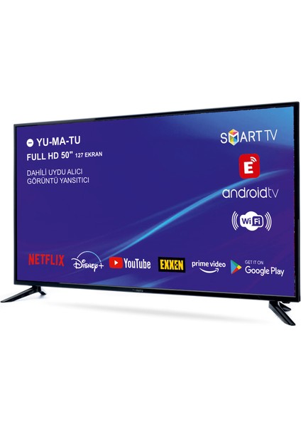 50'' 127 Ekran Uydu Alıcılı Full HD Android Smart LED TV