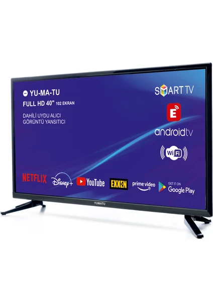 40" 101 Ekran Uydu Alıcılı FULL HD Android Smart LED TV