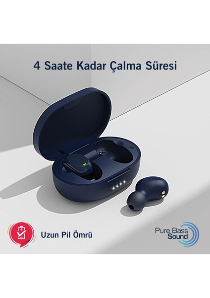 Buds T120 Tws Stereo Kablosuz Kulak Içi Kulaklık Navy modelleri