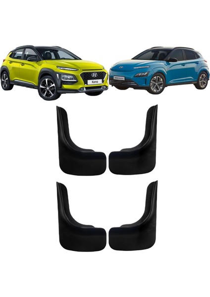 Hyundai Kona - Kona Ev 4'lü Ön Arka Paçalık Çamurluk Tozluk HYU0UX016